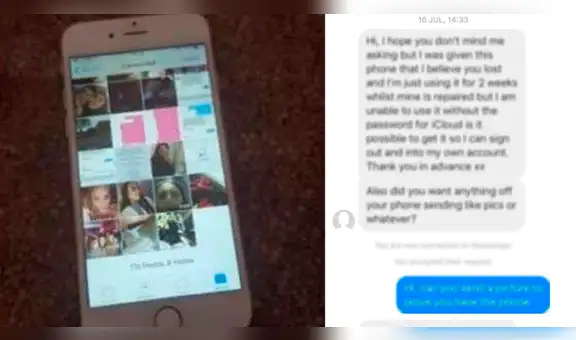 Facebook: roban su iPhone y le mandan mensajes para pedir su contraseña de iCloud [FOTOS]