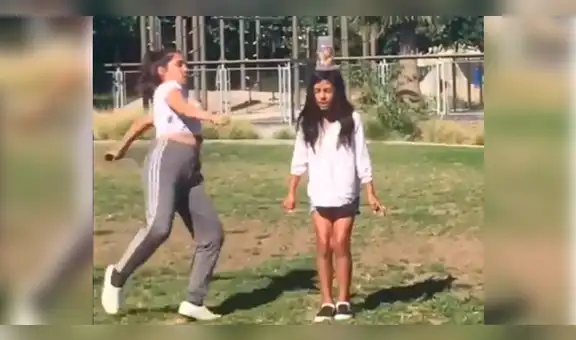 Facebook: Joven intenta arriesgada maniobra y su hermana paga las consecuencias [VIDEO]