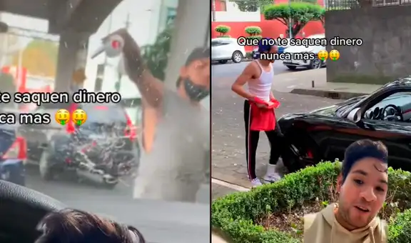 Joven explica truco para que conductores puedan evitar a los limpiaparabrisas en las calles
