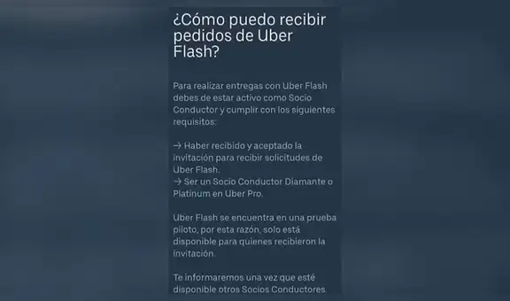 Uber reanuda servicios UberX y Uber Comfort en Lima tras levantamiento de la cuarentena