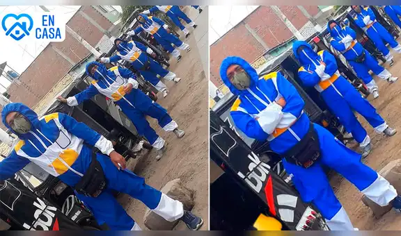 Mototaxistas usan trajes de Dragon Ball para evitar contagios por coronavirus