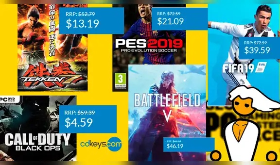 PC Master Race: PES, FIFA, Tekken, Call of Duty y Battlefield en ofertas de tienda digital CDKeys [FOTOS]