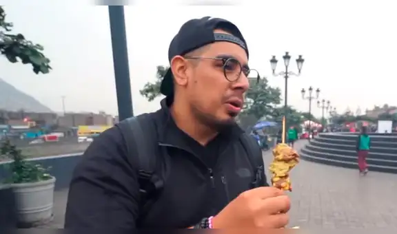 Famoso youtuber mexicano prueba comida de Perú y su reacción sorprende en redes sociales [VIDEO]