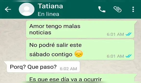 WhatsApp Viral: Prefiere ver Dragon Ball Super y cancela cita con su enamorada [FOTOS]
