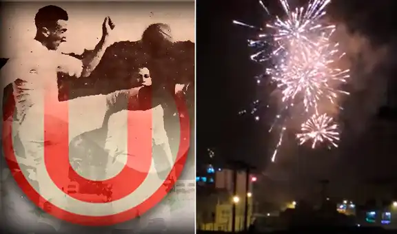 Hinchas de Universitario celebraron con fuegos artificiales el aniversario del club [VIDEO]  
