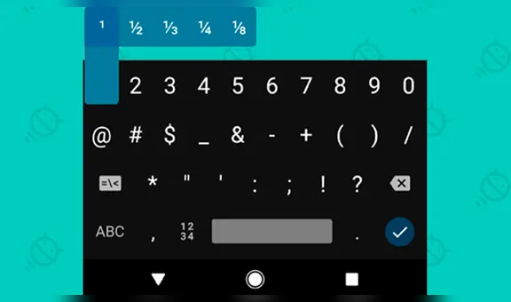 Smartphone: cómo escribir fracciones fácilmente en WhatsApp y otras apps de Android [FOTOS]