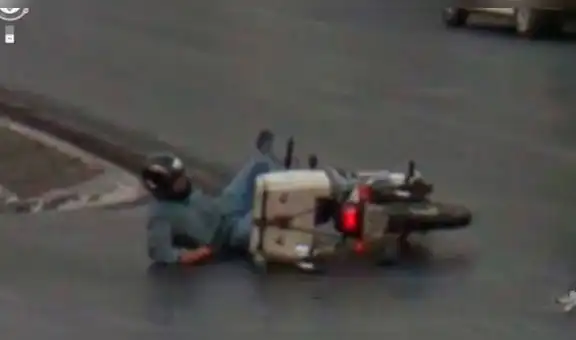 Google Maps: imprudente motociclista es captado sufriendo un terrible accidente [FOTOS]