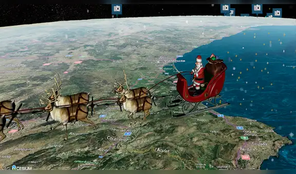 Google Maps permite seguir en vivo el recorrido de Papá Noel