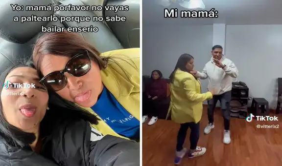Le pide a su mamá que no saque a bailar a su pareja, pero es ignorada y él luce sus mejores pasos 