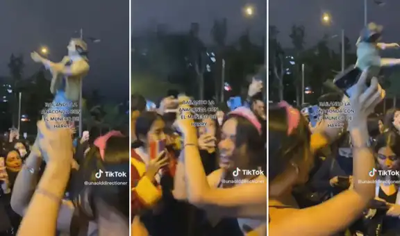 Fanáticas de Harry Styles bailan “Anaconda” afuera del Westin y arman la fiesta en plena calle