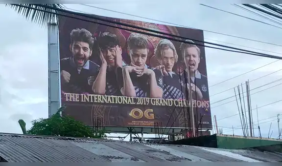 Dota 2: fan celebra bicampeonato de OG en The International 2019 alquilando un panel publicitario [FOTOS]