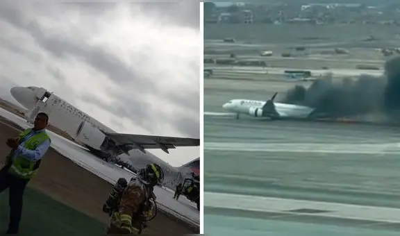 Reportan 2 bomberos fallecidos tras colisión de avión en aeropuerto Jorge Chávez
