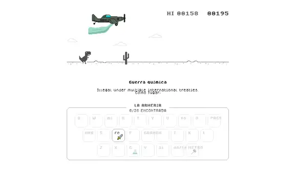 El juego de dinosaurio de Google Chrome recibe nueva versión con espadas y pistolas