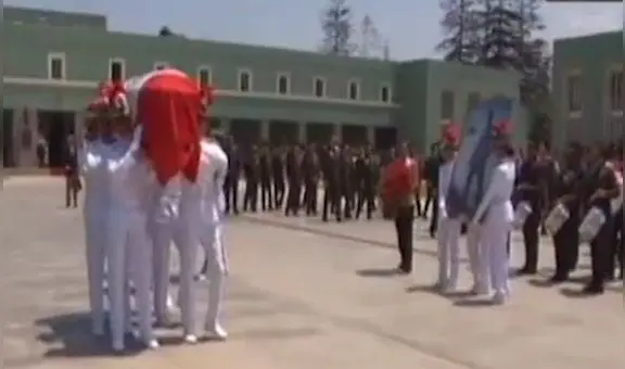 Escuela Militar de Chorrillos: rindieron honores a Luis García, héroe del Cenepa | VIDEO