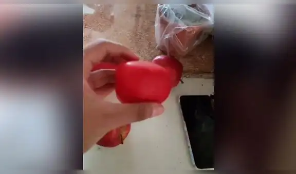 Le pide a su pareja que compre manzanas y queda impactada al descubrir el terrible error que cometió [VIDEO]