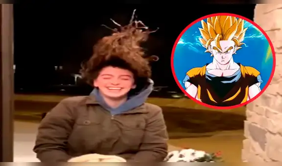 Facebook viral: mujer sale de su casa con el cabello mojado y el intenso frío la dejó como 'Gokú' [VIDEO]