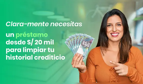 Clara-mente necesitas un préstamo con una tasa de 1.21% mensual