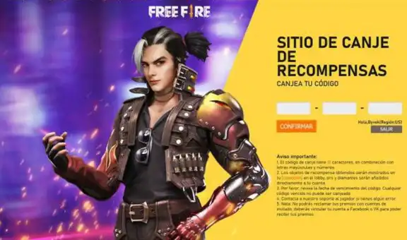 Códigos de Free Fire 2021 de hoy 1 de octubre: así puedes obtener todas las recompensas gratis