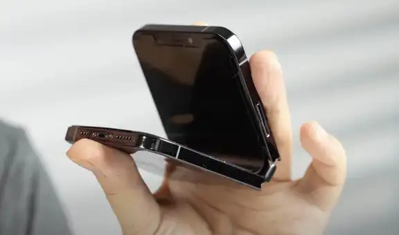 Youtuber crea un iPhone plegable con partes de un Motorola Razr y el iPhone X