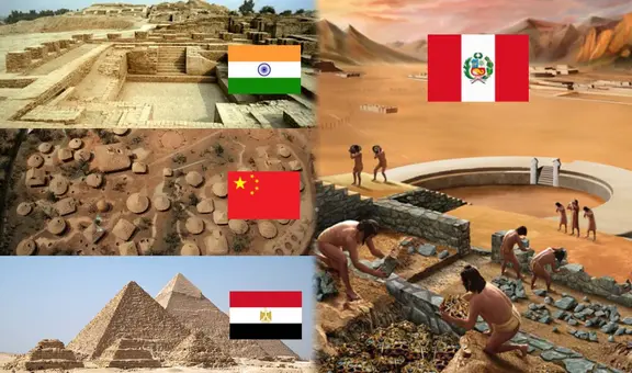 ¿Qué diferencia a Perú de Egipto, China, Mesopotamia e India como cuna de la civilización?