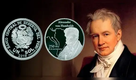 BCR: Alexander von Humboldt es el protagonista de la nueva moneda de 1 sol