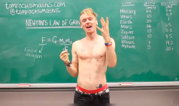 Profesor de Matemáticas que enseña en calzoncillos causa revuelo en las redes [VIDEO]