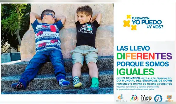 Día del Síndrome de Down: ¿Por qué se usarán calcetines de distinto color hoy? [FOTOS]