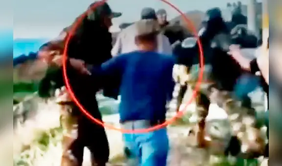 Ayacucho: policía y manifestante caen a barranco tras enfrentamiento en peaje de Socos