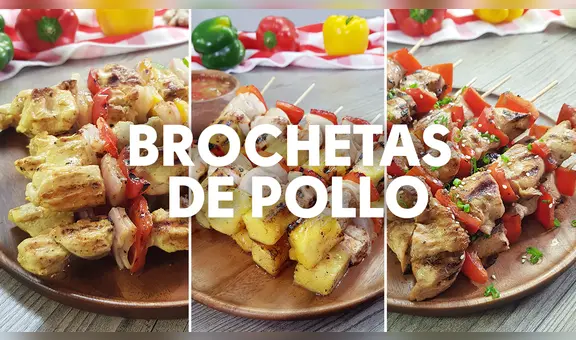 Brochetas de pollo