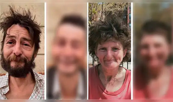 Instagram: La tierna reacción de 7 vagabundos cuando un peluquero los transformó en “modelos”  [FOTOS] 