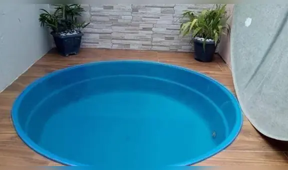 Familia de albañil deseaba tener piscina en casa y él los sorprende con regalo especial [FOTOS] 