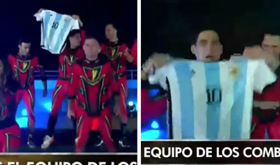 Facundo González sacó la camiseta de Lionel Messi durante la final de “Esto es guerra”