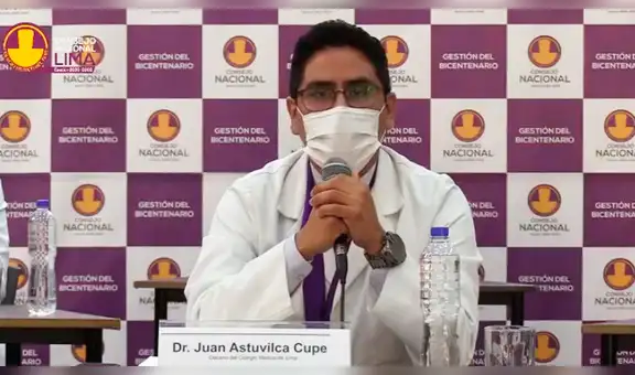 Colegio Médico del Perú: “Estamos atendiendo a todos los pacientes sin distinción de edad, ni factor de riesgo”