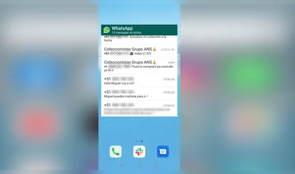 WhatsApp: truco secreto permite saber qué dicen los mensajes que te mandaron sin abrir la app [FOTOS] | WhatsApp: 