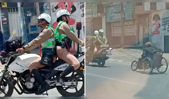 Noble gesto de policías con persona con discapacidad se viraliza en TikTok