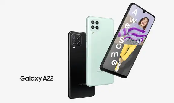 Samsung Galaxy A22 4G es oficial: cuatro cámaras traseras y gran batería
