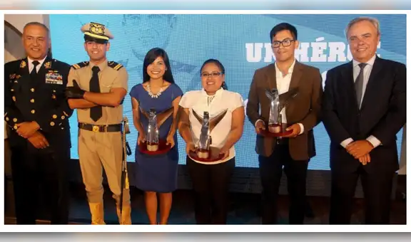 Fuerza Aérea del Perú y Telefónica premian a los ganadores del concurso "Un héroe como Quiñones"