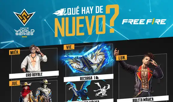 Free Fire lanza su agenda semanal del 16 al 22 de noviembre con la Torre Galáctica y Ruleta Mágica