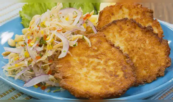 Tortitas de choclo con chinguirito