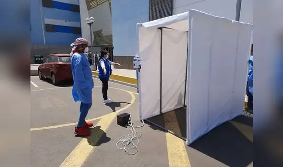 Yaqoob Mubarak dona túnel de desinfección a hospital