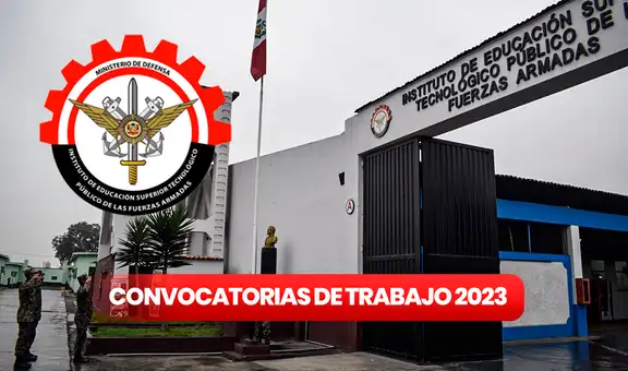 ¿Buscas chamba? Instituto Tecnológico de las FF. AA. requiere 131 docentes con hasta S/1.400 de pago