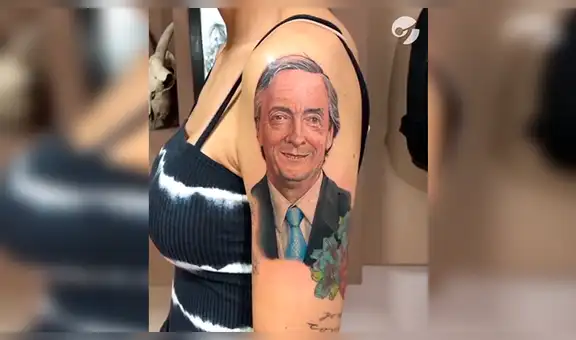 Joven se tatua al expresidente argentino Néstor Kirchner y resultado sorprende a todos [VIDEO] 