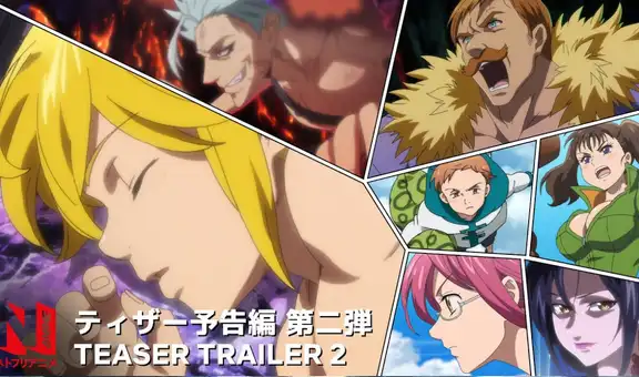 Nanatsu no taizai: lanzan nuevo tráiler de la temporada final del anime