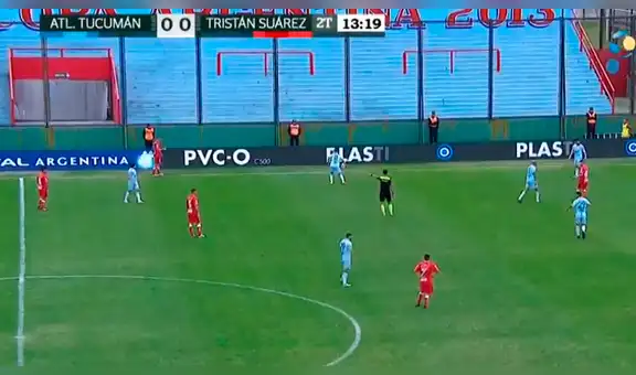 Perro acompaña a su dueño a ver un partido de fútbol y se queda dormido [VIDEO]