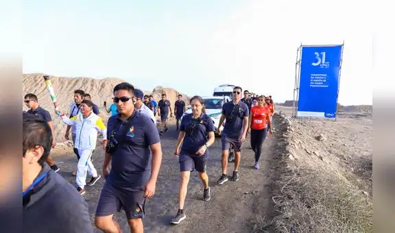 Juegos Panamericanos 2019: La antorcha se encendió en Chan Chan