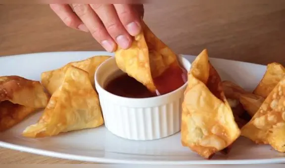 Aprende a preparar un delicioso wantán frito con salsa de tamarindo para esta cuarentena [VIDEO]