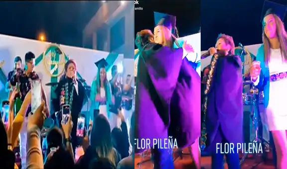Joven termina carrera de Enfermería y hace super fiesta de graduación con Flor Pileña