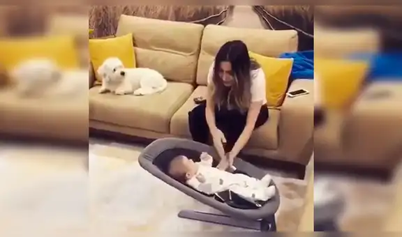 Madre finge ‘golpear’ a su bebé, pero perro lo defiende [VIDEO]