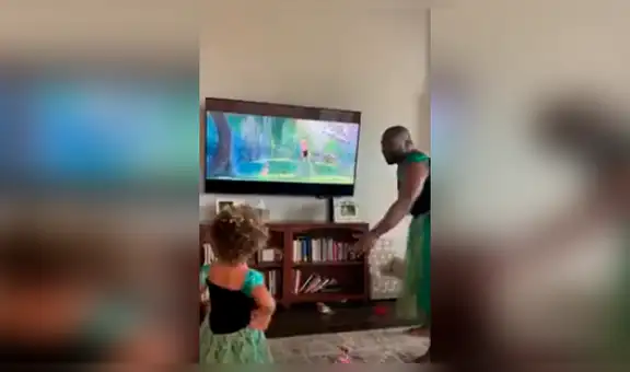 Padre se disfraza como Anna de ‘Frozen’ para bailar y cantar junto a su hija [VIDEO] 