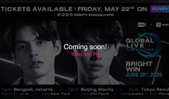Dónde y a qué hora ver el fan meeting online de Bright Vachirawit y Win Metawin